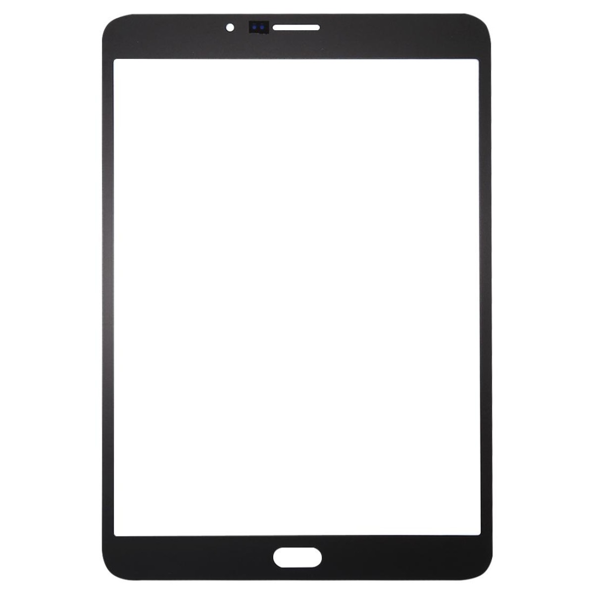 For Galaxy Tab S2 8.0 LTE / T719 Front Screen Outer Glass Lens (Black)