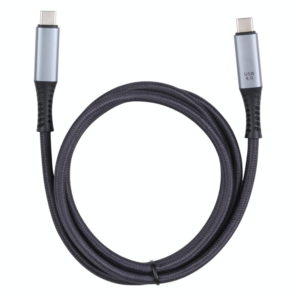 40Gbps 8K USB-C/Type-C to USB-C/Type-C Digital Video Cable Compatible with USB 4, Length: 1m (Black)