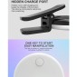 RK17 Mini and Portable Live Show Beauty Artifact 3 Levels of Brightness Warm and White Light Fill Light with 9 LED Light, For iPhone, Galaxy, Huawei, Xiaomi, LG, HTC and Other Smart Phones(Black)