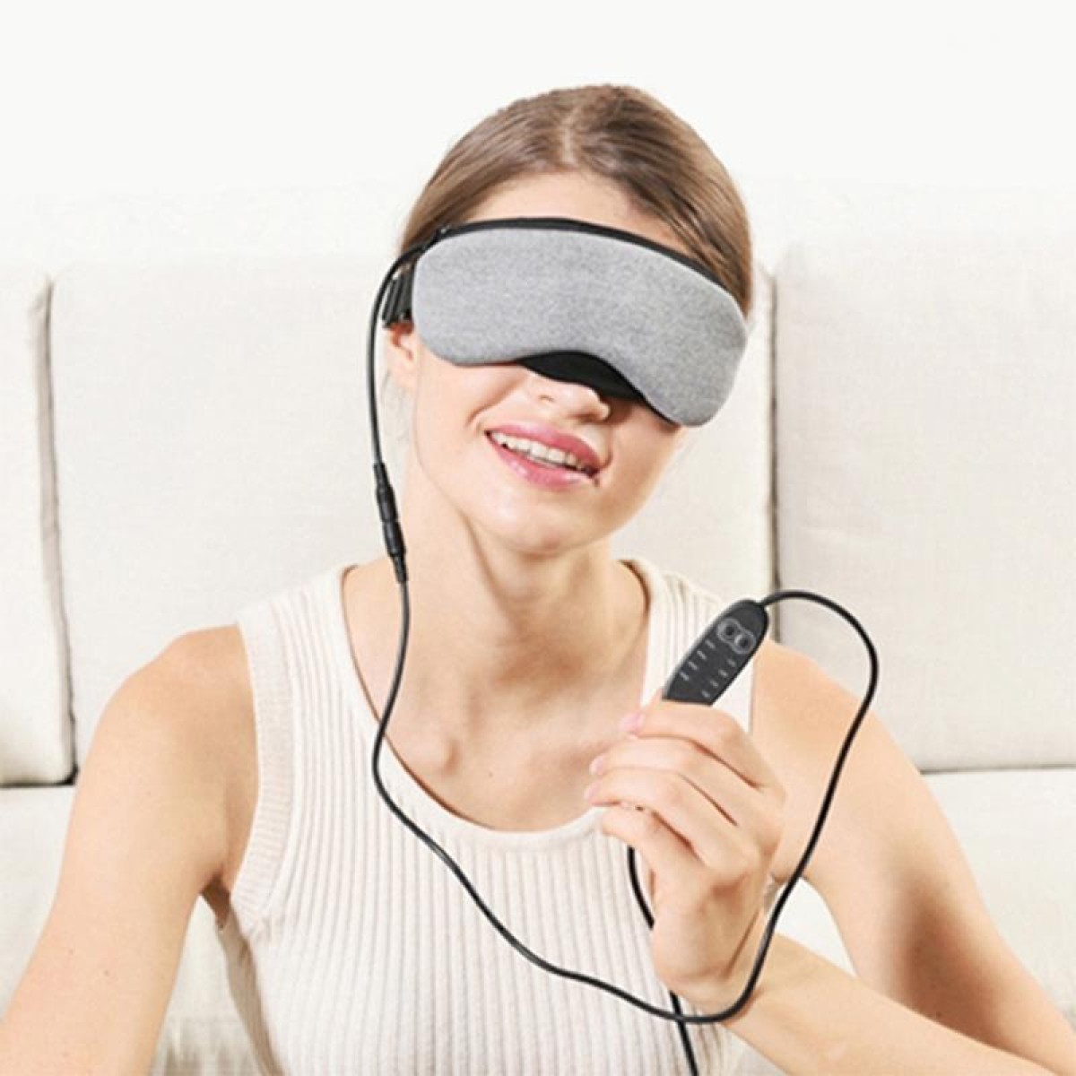 USB Charging Heating Steam Sleep Eye Mask (Grey)