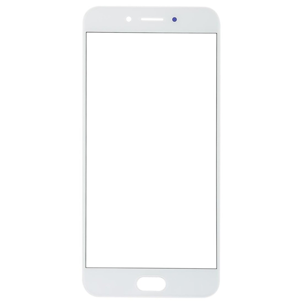 For OPPO A77 / A77T Front Screen Outer Glass Lens (White)