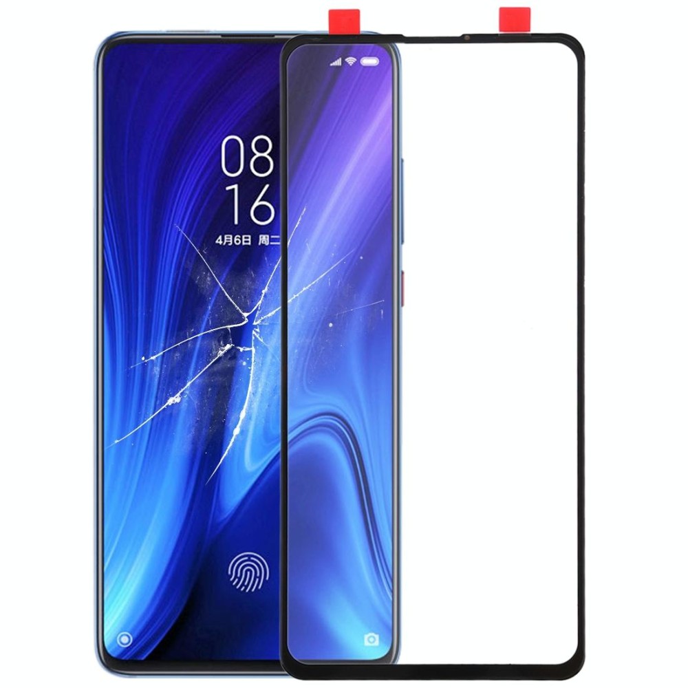 Front Screen Outer Glass Lens for Xiaomi 9T / Redmi K20 / K20 Pro(Black)