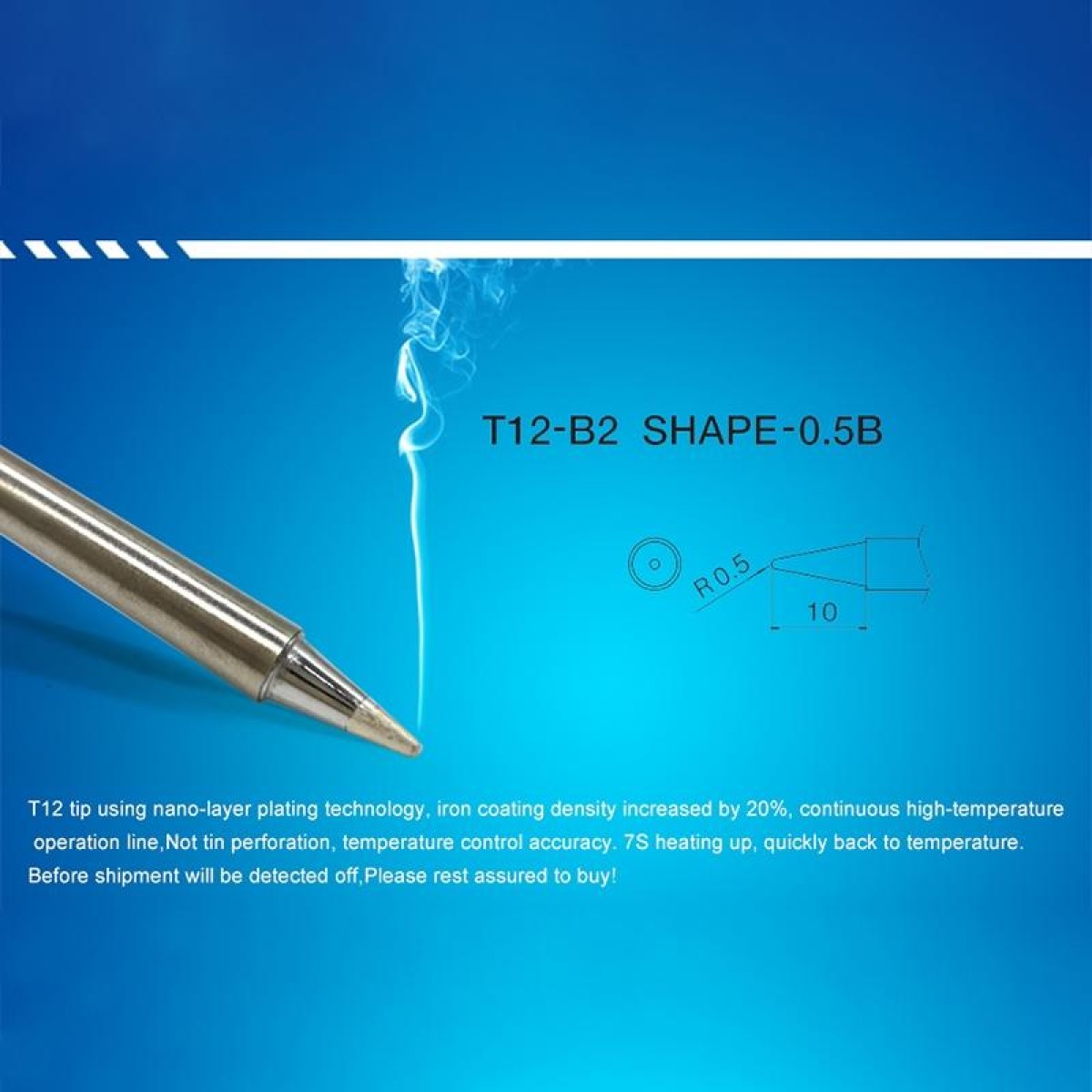 QUICKO T12-B2 Lead-free Soldering Iron Tip