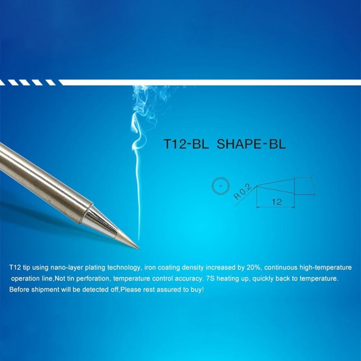 QUICKO T12-BL Lead-free Soldering Iron Tip