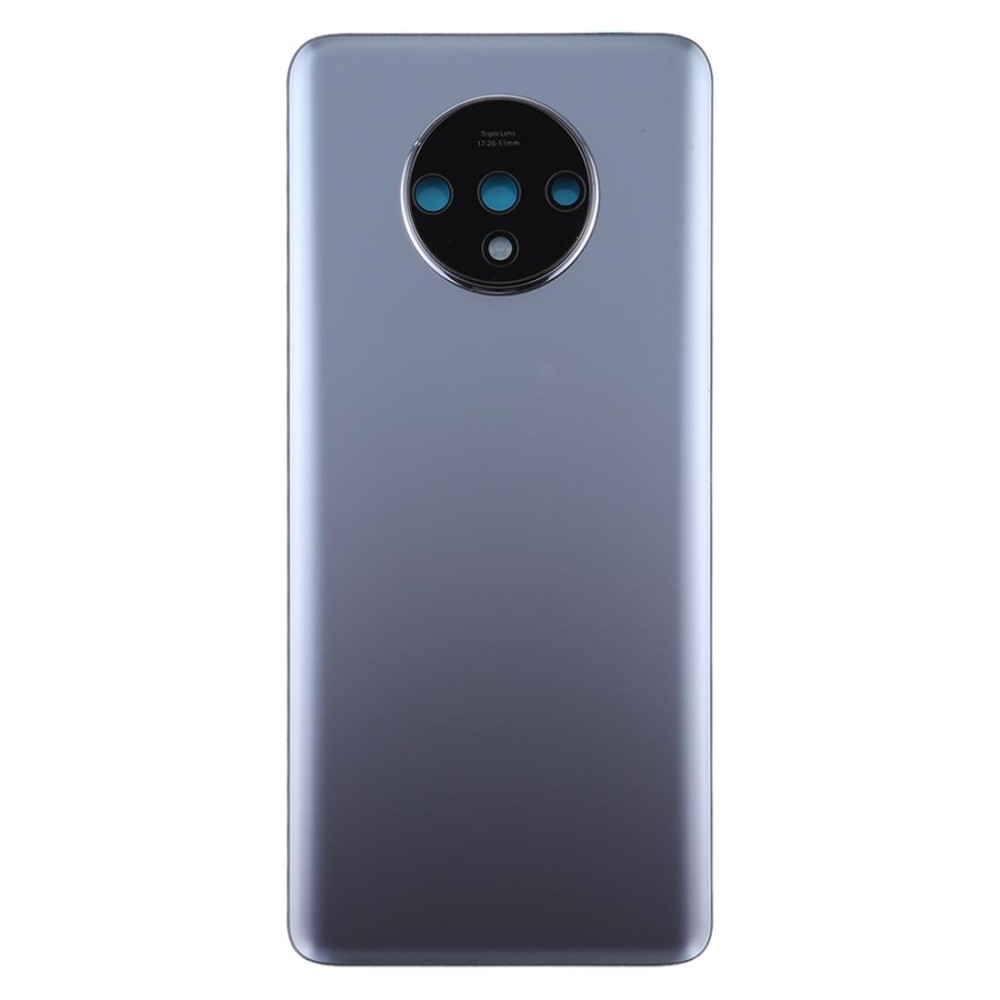 For OnePlus 7T Original Battery Back Cover with Camera Lens Cover (Silver)
