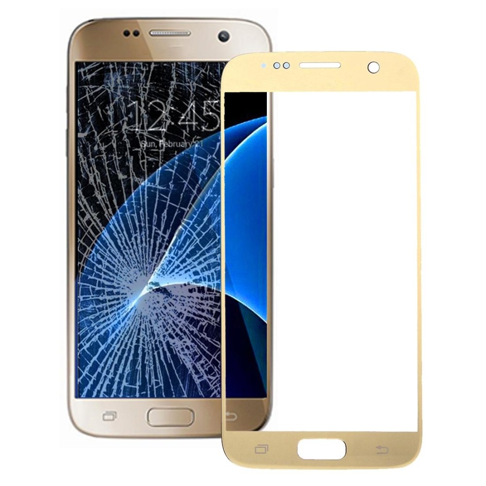 For Galaxy S7 / G930 Front Screen Outer Glass Lens (Gold)