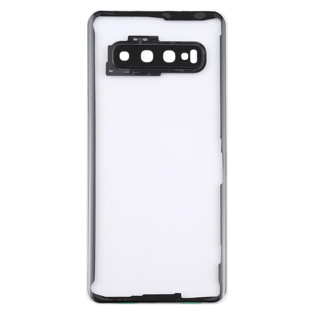 For Samsung Galaxy S10 G973F/DS G973U G973 SM-G973 Transparent Battery Back Cover with Camera Lens Cover (Transparent)