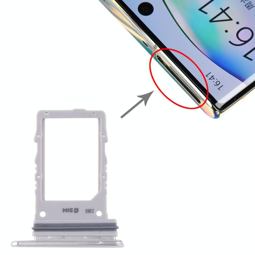 For Samsung Galaxy Note10+ 5G SIM Card Tray (White)