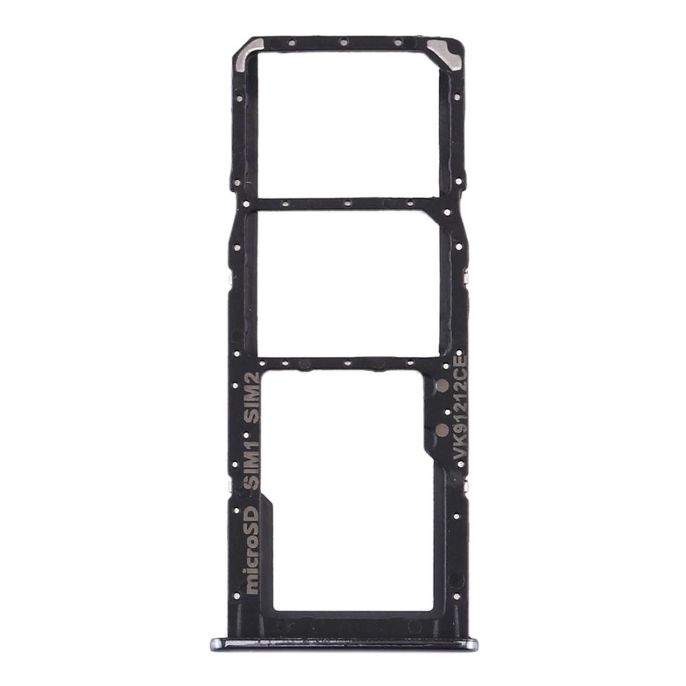 For Samsung Galaxy A51 / A515 SIM Card Tray + SIM Card Tray + Micro SD Card Tray (Black)