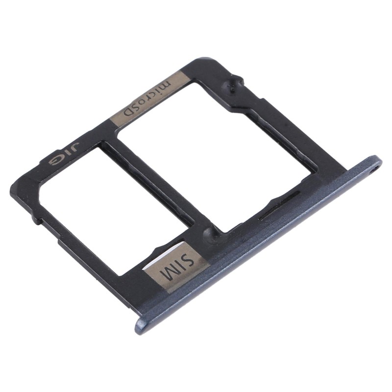 For Samsung Galaxy Tab A 10.1 (2019) / SM-T515 SIM Card Tray + Micro SD Card Tray (Black)