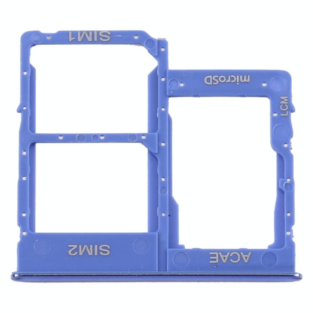 For Samsung Galaxy A315 / A31 SIM Card Tray + SIM Card Tray + Micro SD Card Tray (Blue)