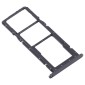 For Samsung Galaxy A11 SM-A115 SIM Card Tray + SIM Card Tray + Micro SD Card Tray (Black)