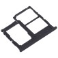 For Samsung Galaxy A01 Core SM-A013 SIM Card Tray + SIM Card Tray + Micro SD Card Tray (Black)