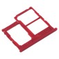 For Samsung Galaxy A01 Core SM-A013 SIM Card Tray + SIM Card Tray + Micro SD Card Tray (Red)