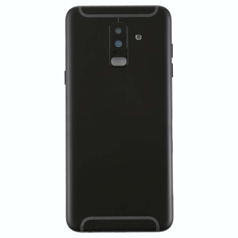 For Galaxy A6+ (2018) / A605 Back Cover with Side Keys & Camera Lens (Black)