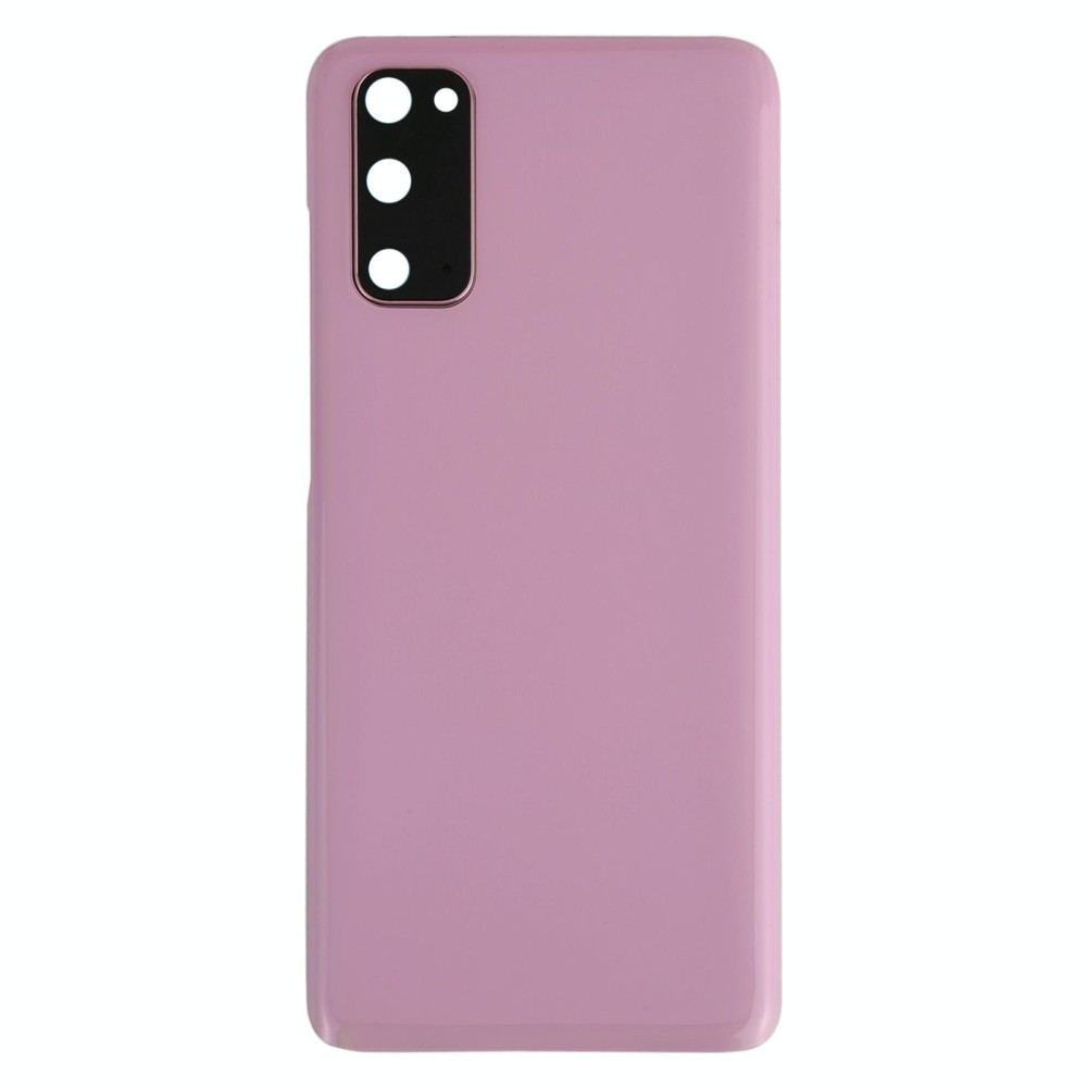 For Samsung Galaxy S20 Battery Back Cover with Camera Lens Cover (Pink)