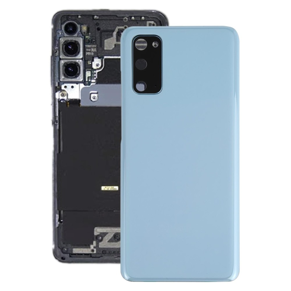 For Samsung Galaxy S20 Battery Back Cover with Camera Lens Cover (Blue)