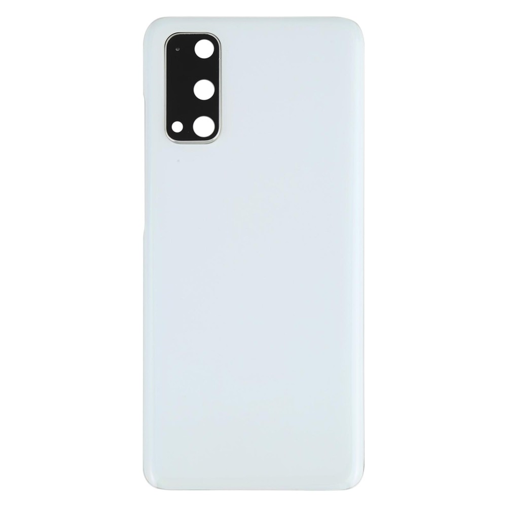 For Samsung Galaxy S20 Battery Back Cover with Camera Lens Cover (White)