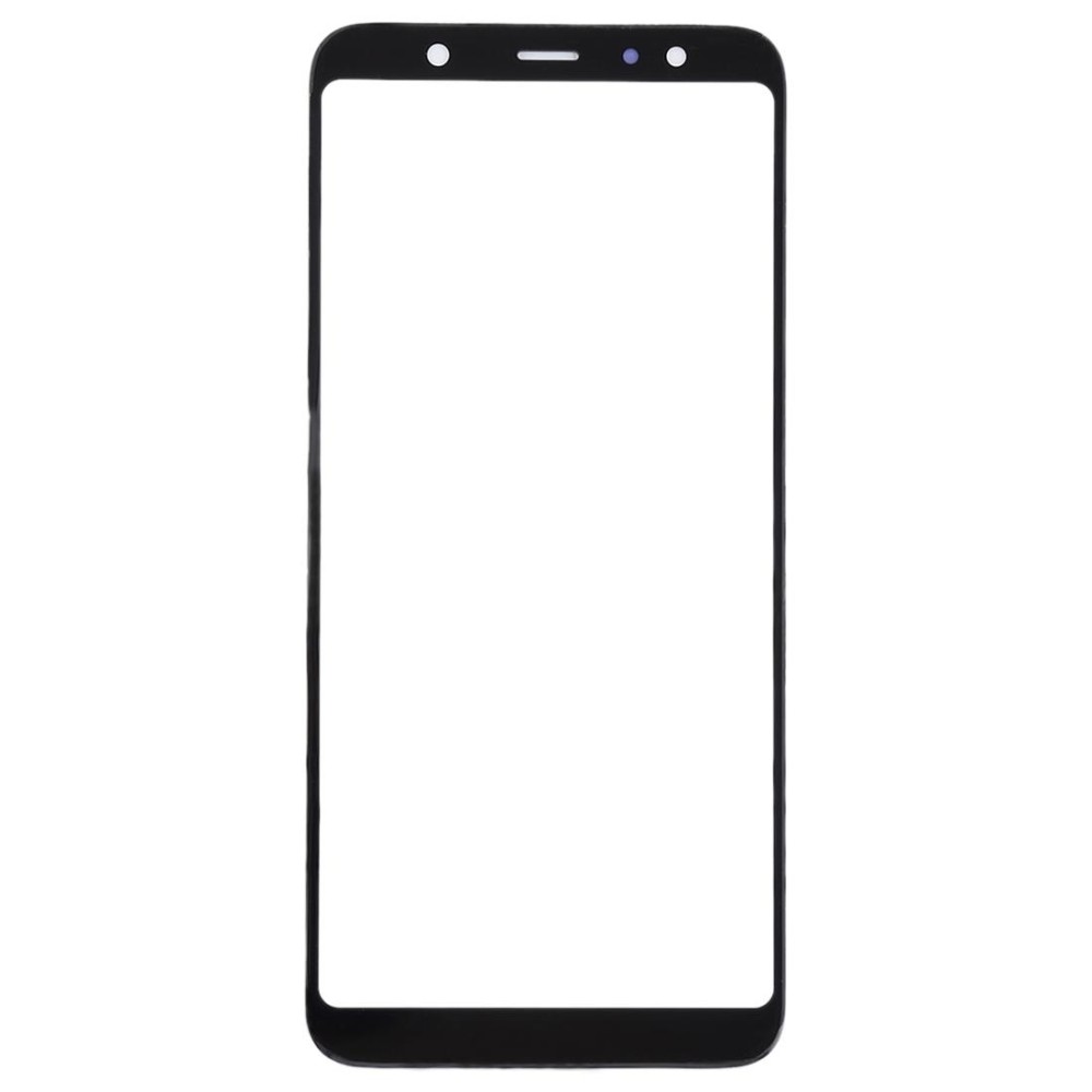 For Samsung Galaxy A6+ (2018) / A605  10pcs Front Screen Outer Glass Lens (Black)
