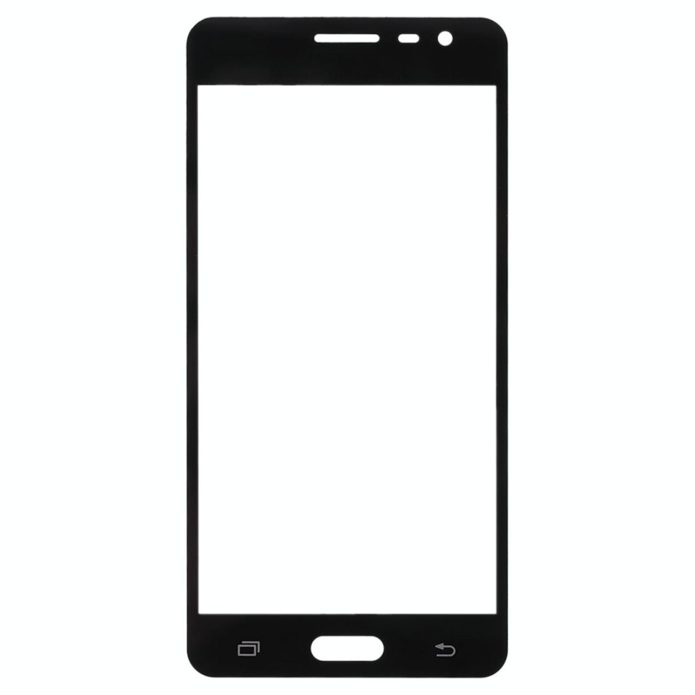 For Samsung Galaxy J3 Pro / J3110 10pcs Front Screen Outer Glass Lens (Black)