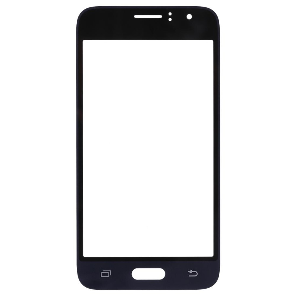 For Samsung Galaxy J1 (2016) / J120 10pcs Front Screen Outer Glass Lens (Black)