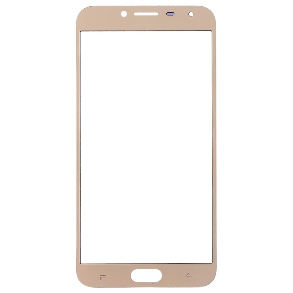 For Samsung Galaxy J4 (2018) 10pcs Front Screen Outer Glass Lens (Gold)
