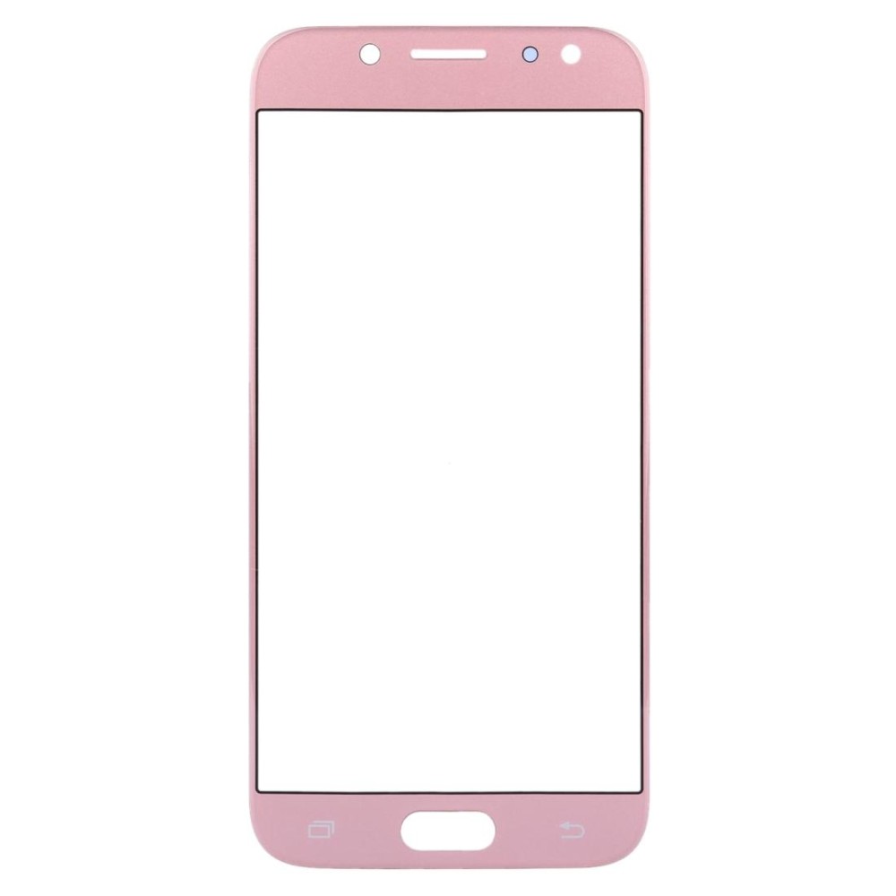 For Samsung Galaxy J7 (2017) / J730 10pcs Front Screen Outer Glass Lens (Rose Gold)