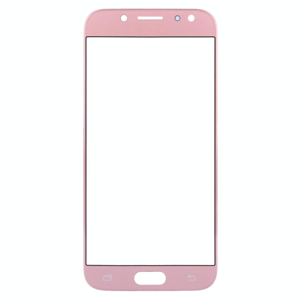 For Samsung Galaxy J5 (2017) / J530 10pcs Front Screen Outer Glass Lens (Rose Gold)