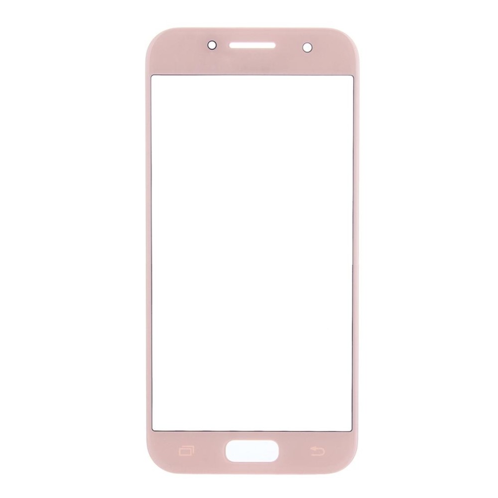 For Samsung Galaxy A7 (2017) / A720 10pcs Front Screen Outer Glass Lens (Pink)