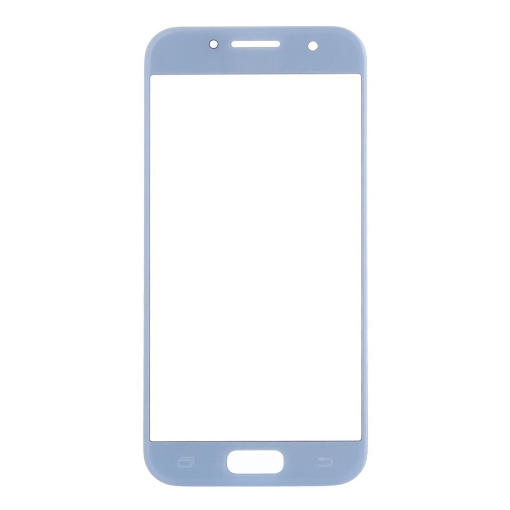 For Samsung Galaxy A7 (2017) / A720 10pcs Front Screen Outer Glass Lens (Blue)