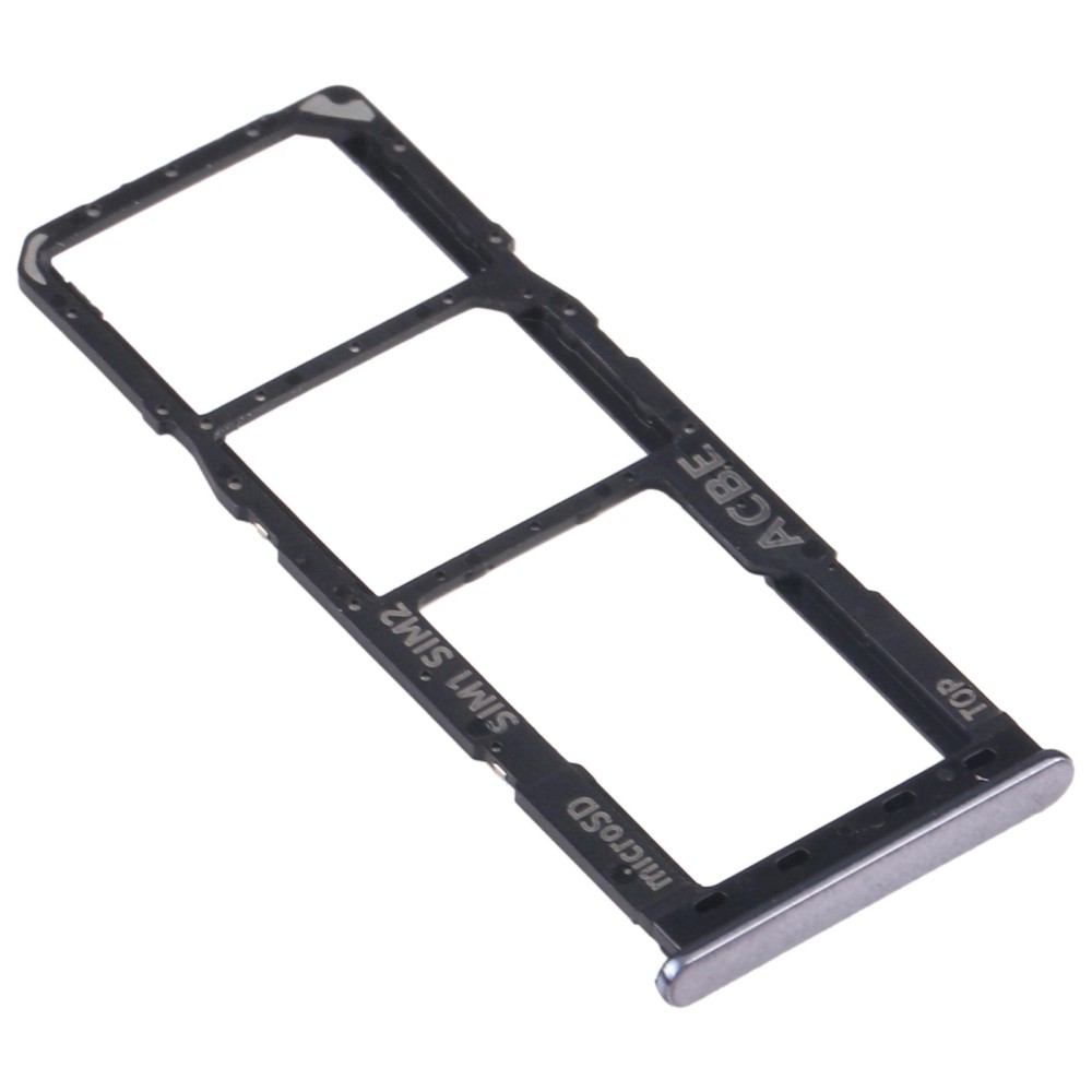 For Samsung Galaxy A32 SM-A325 SIM Card Tray + SIM Card Tray + Micro SD Card Tray (Black)