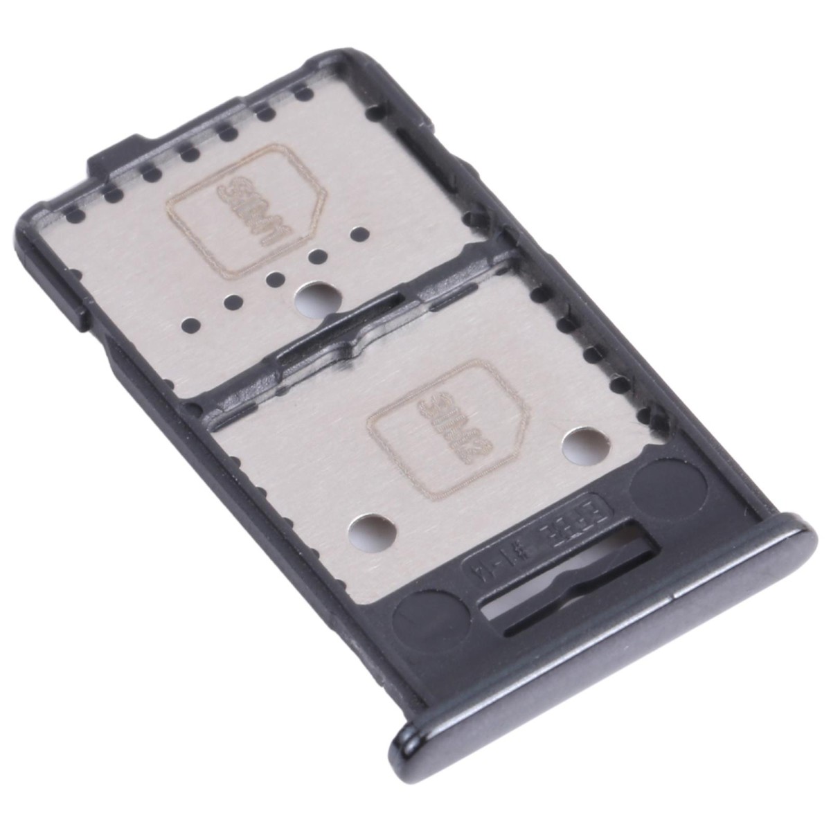 For Samsung Galaxy M31s SM-M317 SIM Card Tray + SIM Card Tray + Micro SD Card Tray (Black)