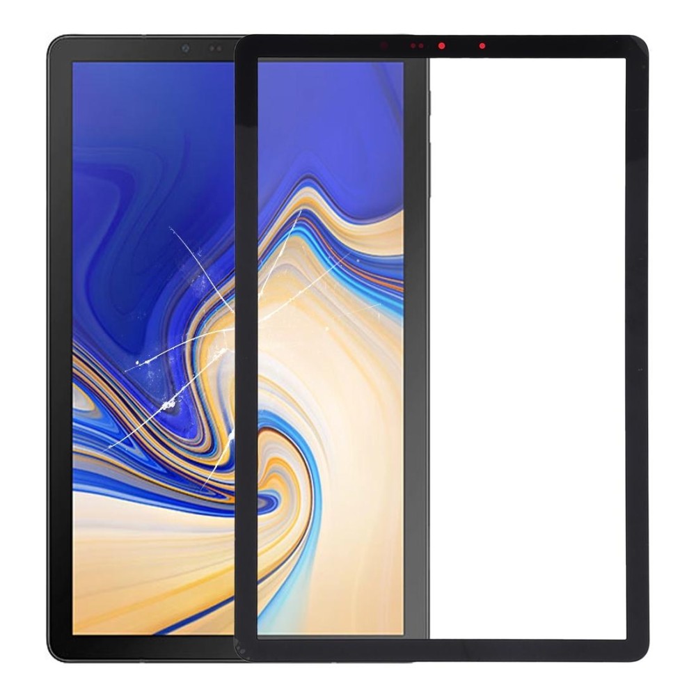 For Samsung Galaxy Tab S4 10.5 / SM-T830 / T835  Front Screen Outer Glass Lens with OCA Optically Clear Adhesive (Black)