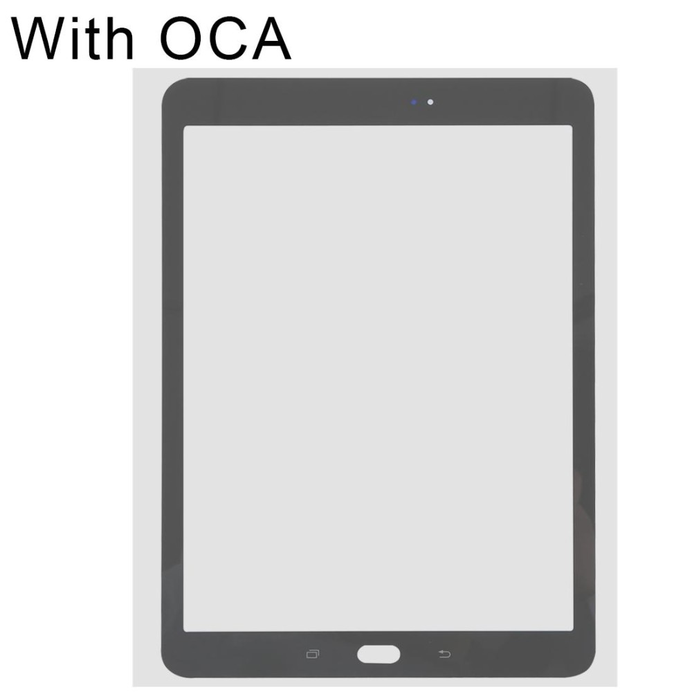 For Samsung Galaxy Tab S2 9.7 / T810 / T813 / T815 / T820 / T825 Front Screen Outer Glass Lens with OCA Optically Clear Adhesive (Black)