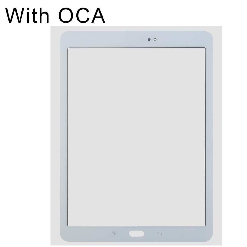 For Samsung Galaxy Tab S2 9.7 / T810 / T813 / T815 / T820 / T825 Front Screen Outer Glass Lens with OCA Optically Clear Adhesive (White)