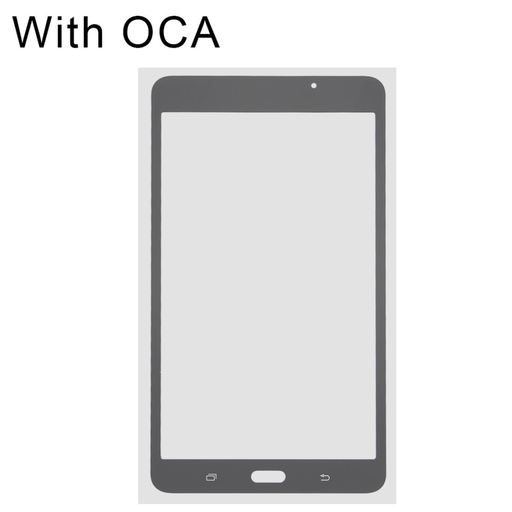 For Samsung Galaxy Tab A 7.0 (2016) / T280 Front Screen Outer Glass Lens with OCA Optically Clear Adhesive (Black)