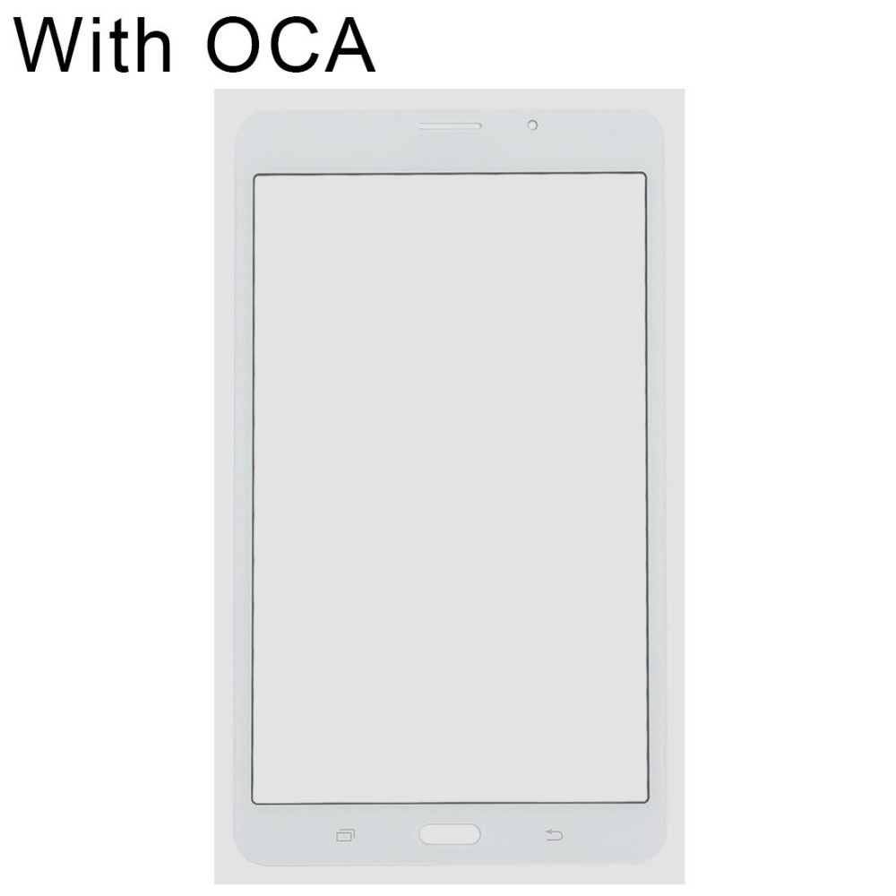 For Samsung Galaxy Tab A 7.0 LTE (2016) / T285 Front Screen Outer Glass Lens with OCA Optically Clear Adhesive (White)