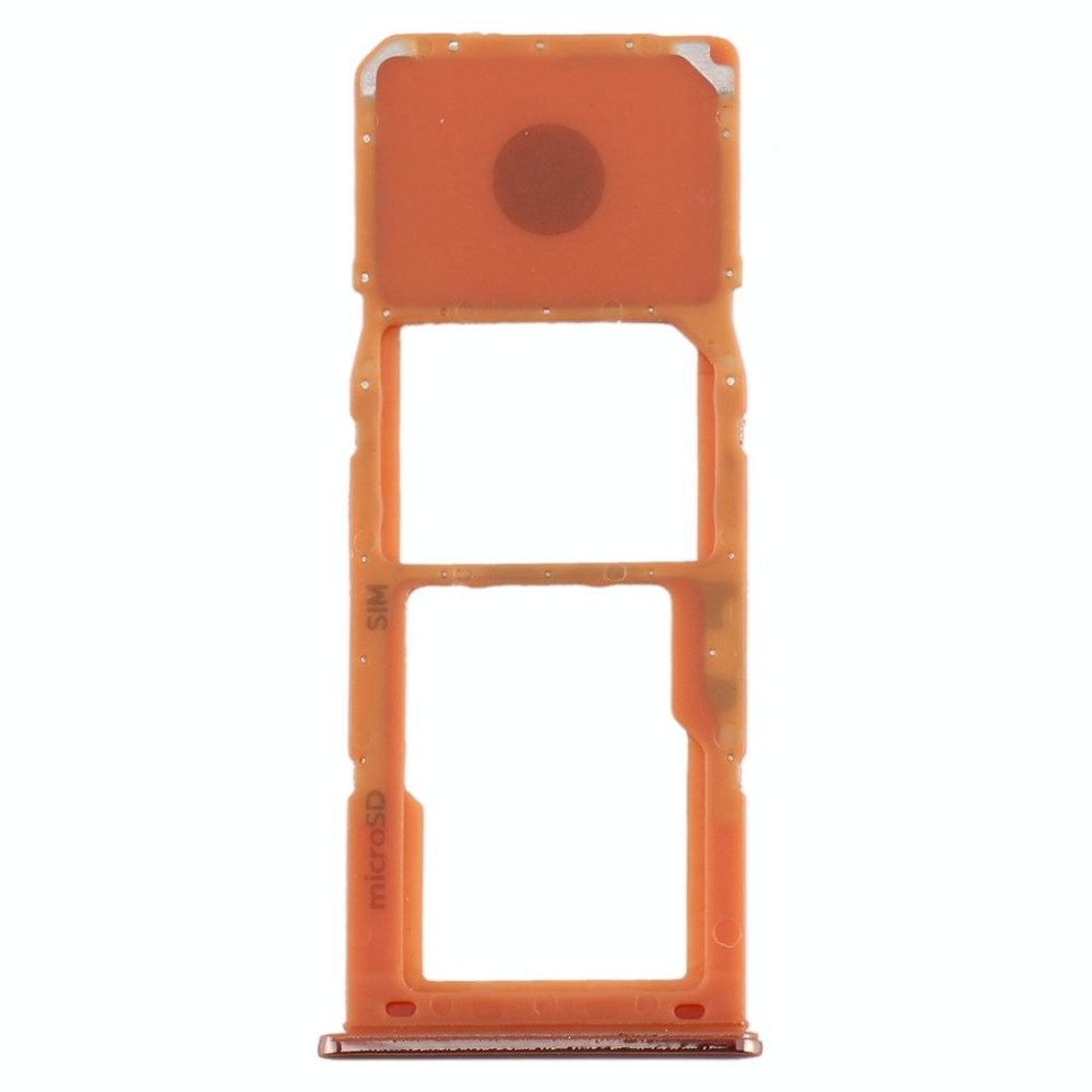 For Galaxy A20 A30 A50 SIM Card Tray + Micro SD Card Tray (Orange)