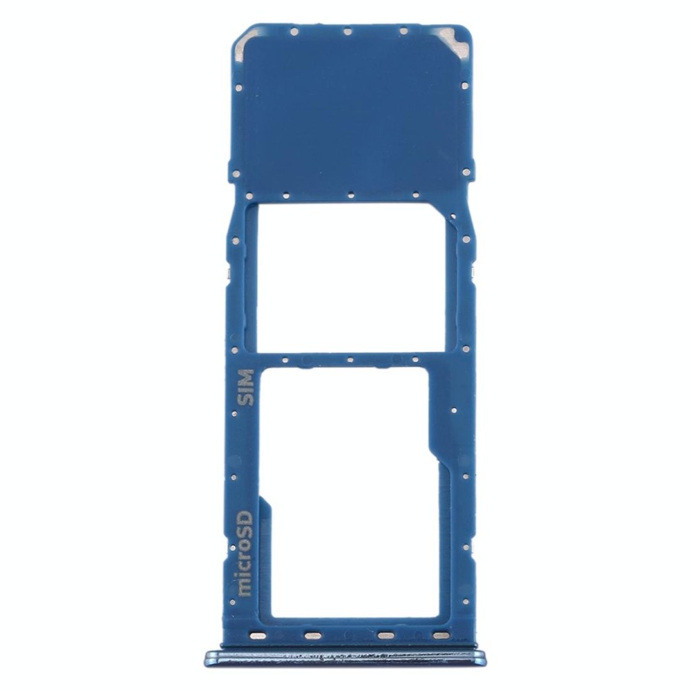For Galaxy A20 A30 A50 SIM Card Tray + Micro SD Card Tray (Blue)