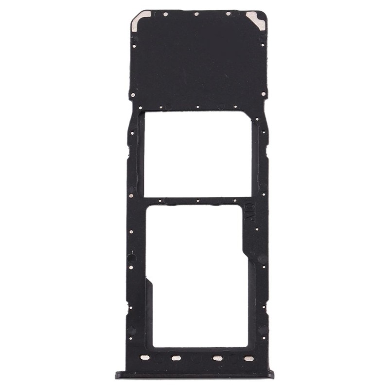For Galaxy A10 SIM Card Tray + Micro SD Card Tray (Black)