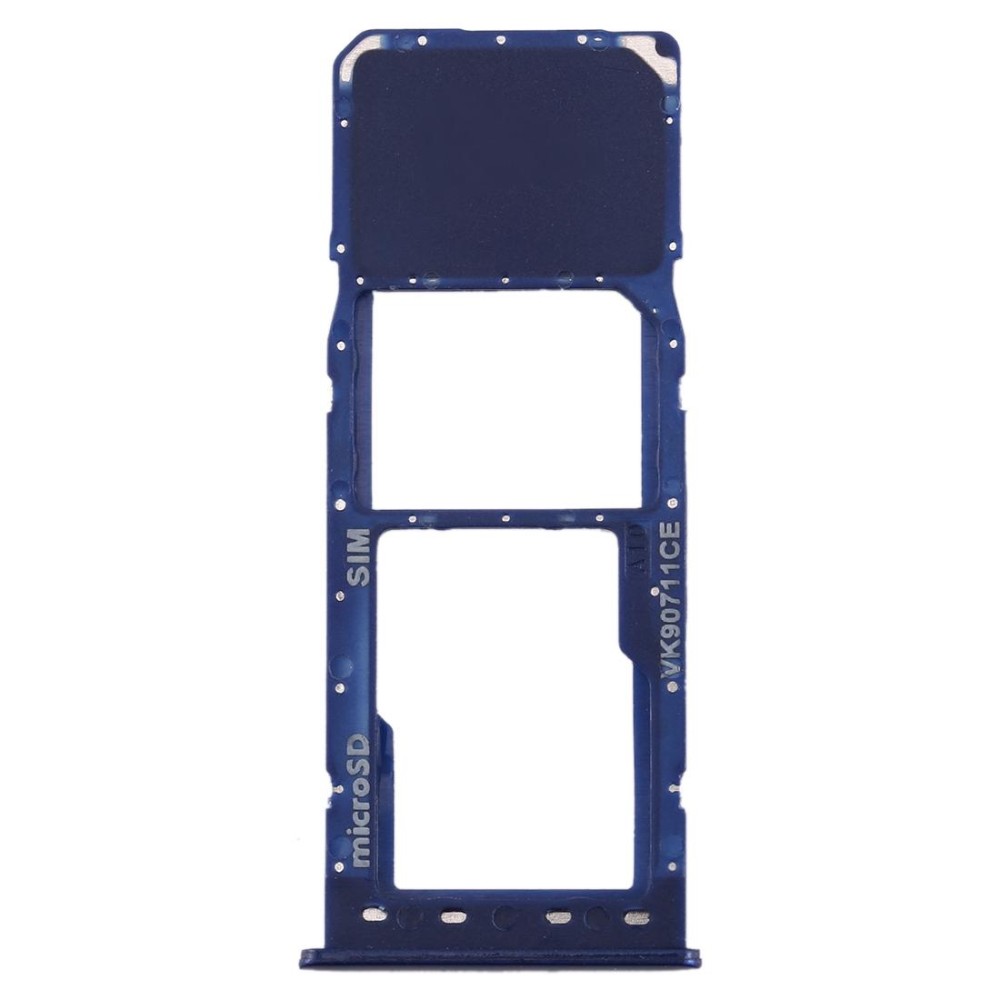 For Galaxy A10 SIM Card Tray + Micro SD Card Tray (Blue)