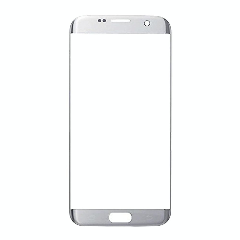 For Galaxy S7 Edge / G935 Front Screen Outer Glass Lens (Silver)