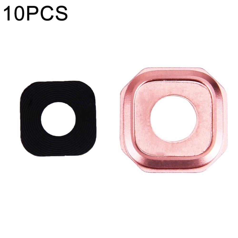 For Galaxy A7 (2016) / A710 10pcs Camera Lens Covers (Pink)