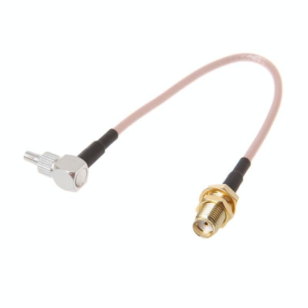 SMA Female to CRC9 / TS9 Double RF Coaxial Connector RG316 Adapter Cable, Length: 15cm