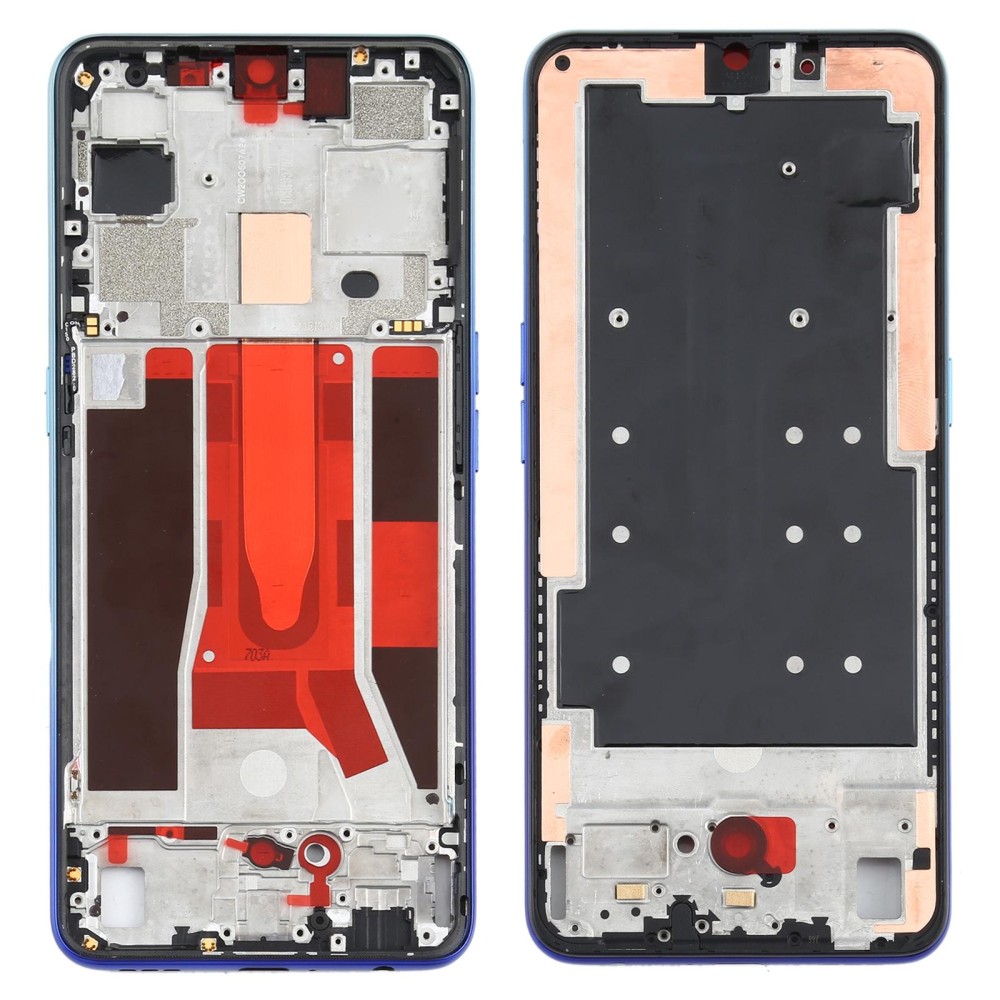 For OPPO Reno3 5G/Reno3 4G PCHM30 CPH2043 Front Housing LCD Frame Bezel Plate (Baby Blue)