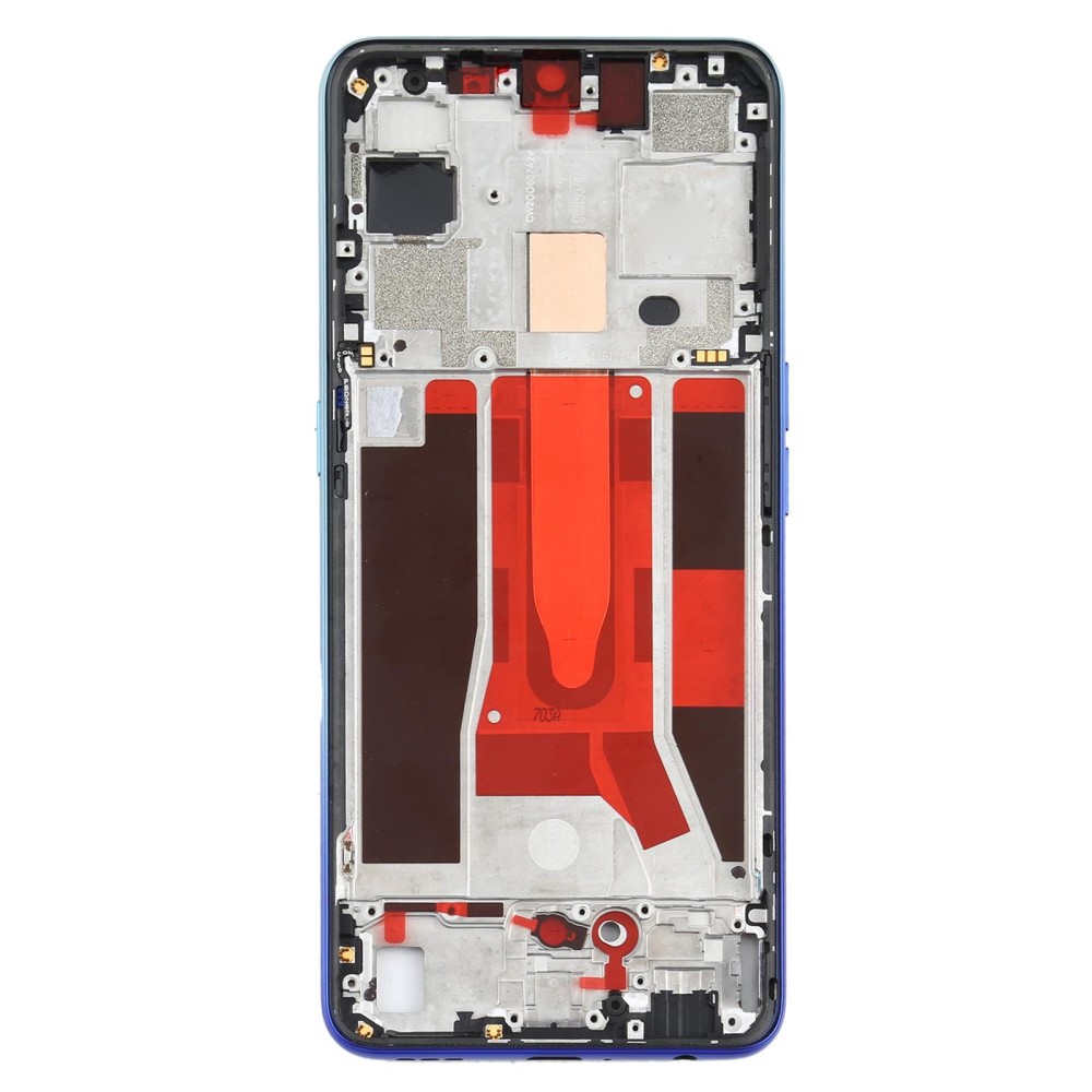 For OPPO Reno3 5G/Reno3 4G PCHM30 CPH2043 Front Housing LCD Frame Bezel Plate (Baby Blue)