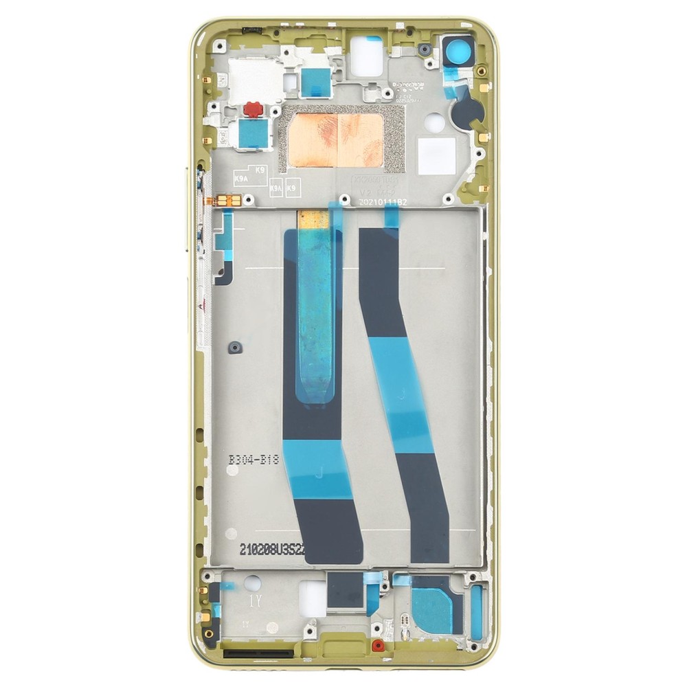 Original Front Housing LCD Frame Bezel Plate for Xiaomi Mi 11 Lite 5G / Mi 11 Youth/11 Lite 5G NE(Yellow)