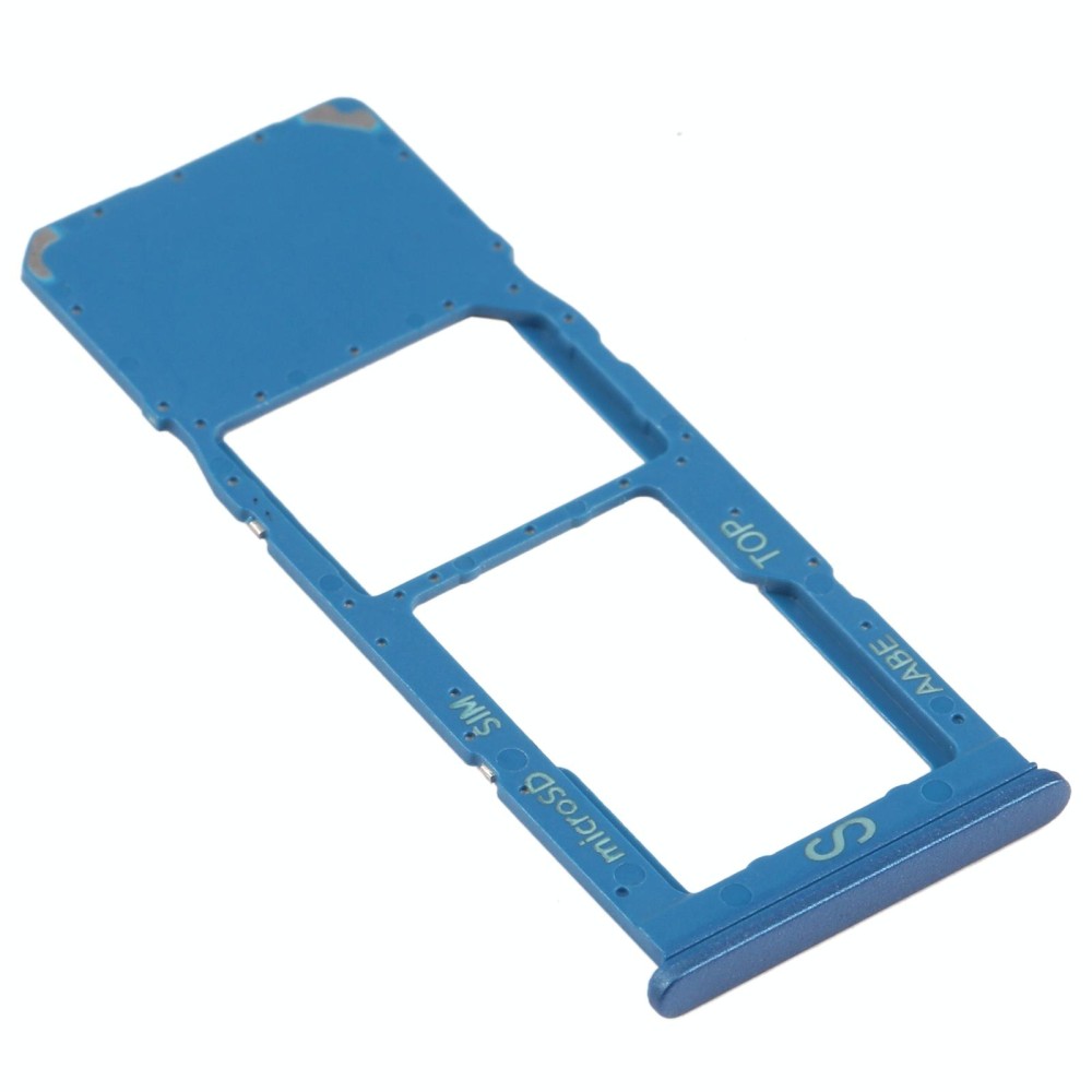 For Samsung Galaxy A12 SM-A125 SIM Card Tray + Micro SD Card Tray (Blue)
