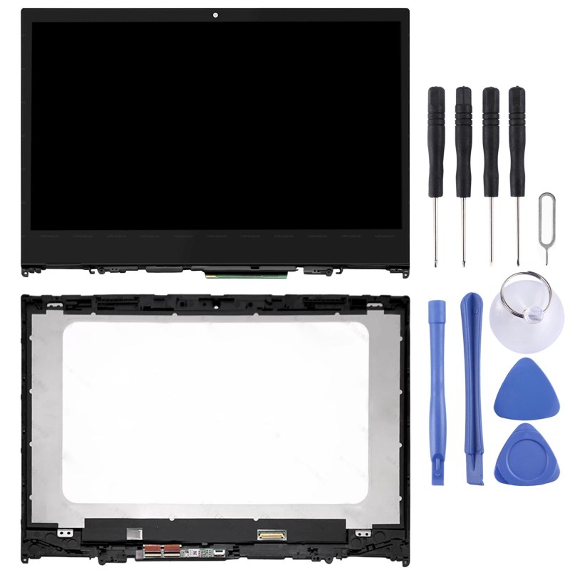 1366 x 768 HD OEM LCD Screen for Lenovo IdeaPad Flex 5-14 5-1470 5-1480 Digitizer Full Assembly with Frame (Black)