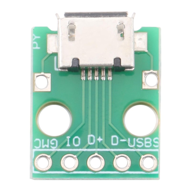 10 PCS Micro USB to 5pin 2.54MM Female Connector Test Board